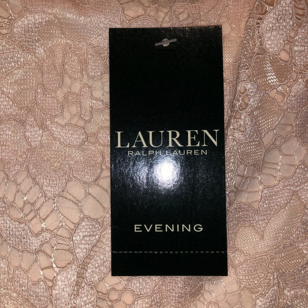 Brand New Gorgeous Women's Lauren Ralph Lauren Lace Formal Dress - Picture 10 of 15